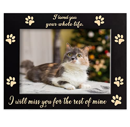Xjf Remembrance Engraved Picture Frame, Cat And Dog Memorial Gifts, Sympathy Picture Frame For Pet Loss, Pet Memorial Gift For Loss Of Dog Cat #TOP2