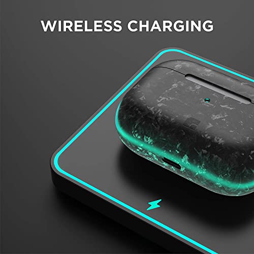 Foam Masters Genuine Carbon Fiber (Glossy) Case For Airpods Pro 2Nd Gen - Extreme Slim - Ultra Protection #TOP2