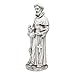 Alpine Corporation QFC102 Outdoor Saint Francis Garden Standing Statue, 31