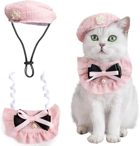 Kit Fantasia Pet Princesa 2 Peças – Boina Retrô com Camélia + Gra...