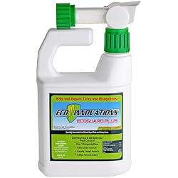 EcoGuard Plus Mosquito & Tick Spray - Ready to Use Yard Protection - 32 oz | Kills Ticks & Mosquitoes on Contact - Repels up to 30 Days - Suitable for Kids, Pets, Plants