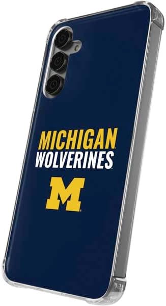 Skinit Clear Phone Case Compatible with Galaxy S24 Plus - Officially Licensed University of Michigan Wolverines M Design