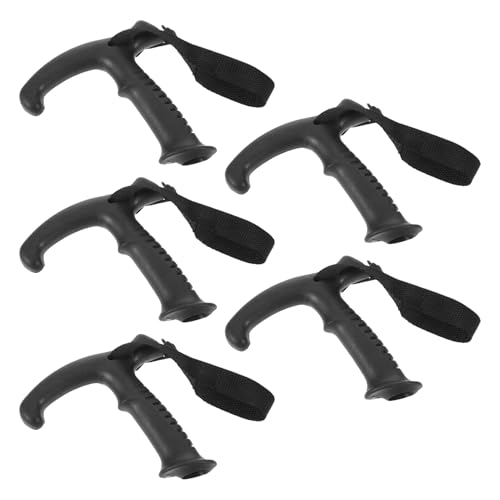 Poignées de remplacement 16mm pour bâtons de randonnée en T noires avec dragonne en lot de 5