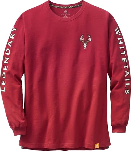 Image of Legendary Whitetails Mens Long Sleeve T-Shirt 100% Cotton Preshrunk Tee