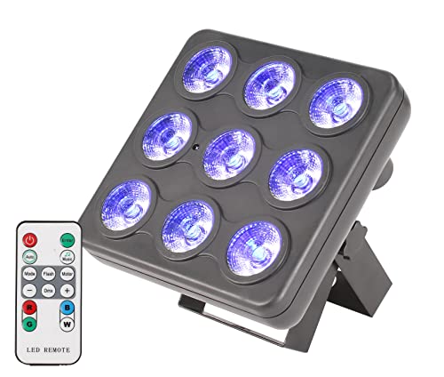 Dragonx Stage Light Dj Lighting Par Lights Flat Slim Rgbw Party Uplighting, Dmx Modes, 9X4W Ultrabright For Parties, Wedding, Church, Gig, Bars, Events #TOP6