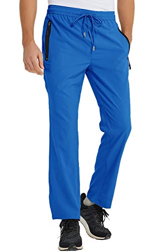 Image of TBMPOY Men's Outdoor Lightweight Hiking Mountain Pants Running Active Jogger Pants