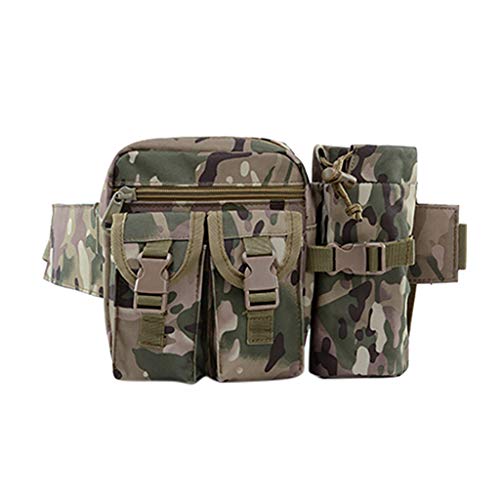 YWLINK Mochila Hombres Mujer Deportes Al Aire Libre Camuflaje Bolsa De Viaje Camping Senderismo Trekking Bandolera Bolsillos CinturóN MultifuncióN Impermeable Camuflaje Bolso TáCtico Bolso Messenger