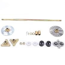 740mm Rear Axle Shaft Kit Go Kart Rear Axle Assembly Kit Complete Wheel Hub Set for Quad ATV Go Kart and Many 50cc 70cc 90cc ATV Quads Go Karts 29"/ 740mm