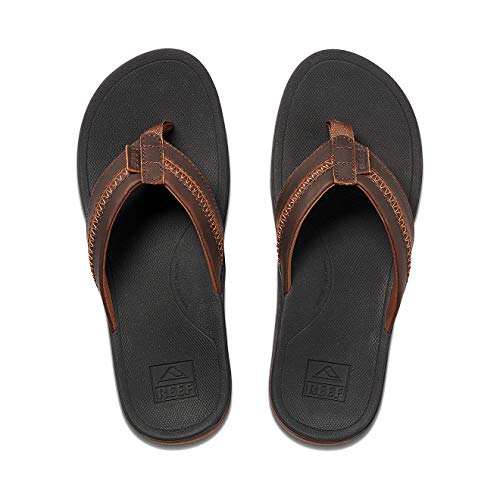 Reef Leather Ortho-Coast Flip Flops