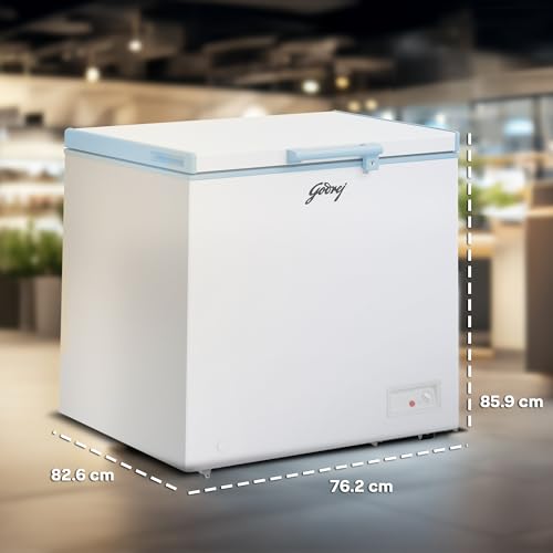 Image of Godrej DH ESNCH 230C 1HCGP RW with 5 Years Comprehensive Warranty, Pentacool+ Cooling, D-Cool technology, Cools even at 50 C, Single Door Convertible Deep Freezer (207L 3 Star, White)