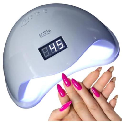 Cabine Led UV Sun 5 Digital 48w Unhas Gel Acrigel Branca Bivolt 110v - 220v PREMIUM KRORE