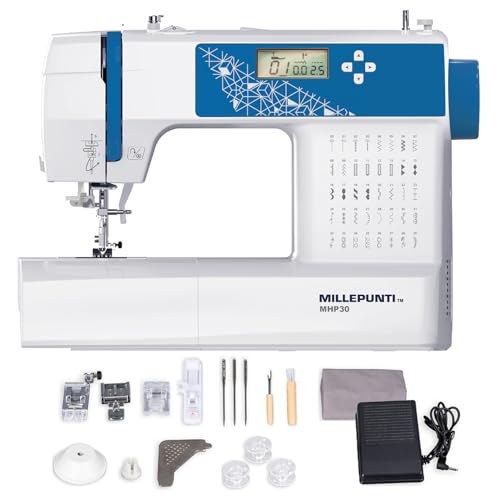 MILLEPUNTI MHP30 Electronic Sewing Machine, Big LCD Display, 40...