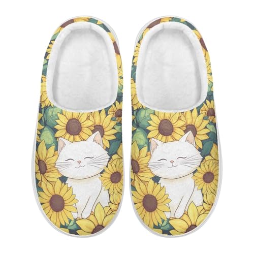 Non Slip House Slippers for Women Soft Plush Warm Slip-on Casual Slippers Cozy Indoor Outdoor Thick-soled Shoes2