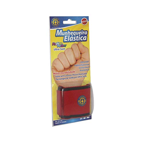Munhequeira Elástica Fashion, Ortho Pauher, Vermelho, Grande