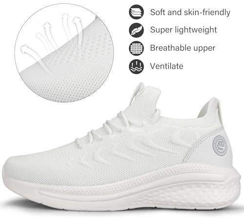 Image of Pujcs Mens Tennis Shoes Slip on Sneakers Ligthtweight Wlking Running Shoes for Work Gym Workout Sports Atheletic