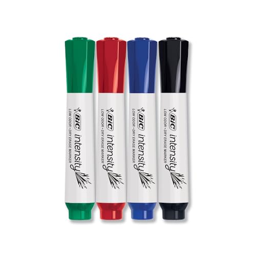 , Assorted Colors, Chisel Tip, 4-count Pack Of Erasable Mark