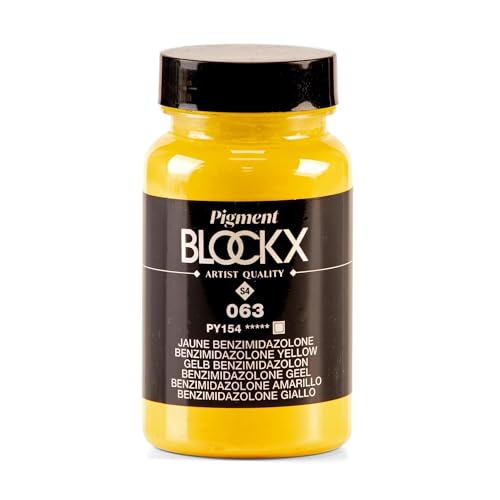 Pigment poudre PY154 jaune benzimidazolone Blockx 51063BXC pour peinture huile