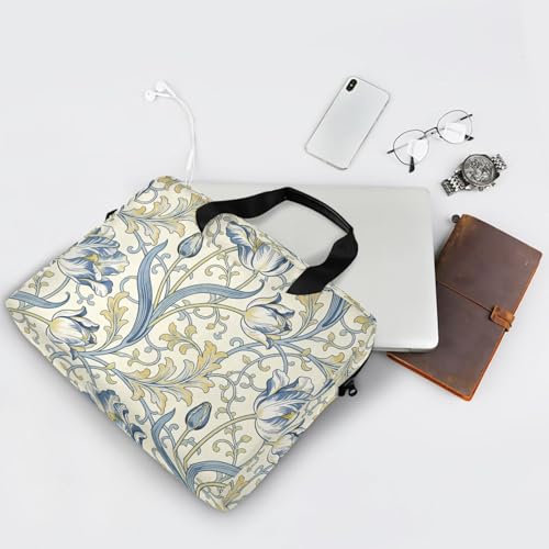 Bolso Maletín Cruzado para Laptop 15.6" Azul Vintage miniatura 7