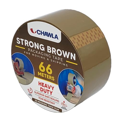 CHAWLA 6 Rolls Brown Packing Tape 48mm x 66m - Image 2