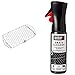 Weber 6471 Graticola da pesce Grande 40,6 x 25,4 cm, Inox & 17875 detergente per Griglie, Nero