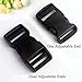 BEAULEGAN Plastic Buckles 1 Inch (Pack of 10) - Quick Side Release for Luggage Straps, Pet Collar, Backpack Repair, One Adjustable End, White