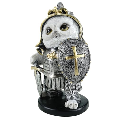 Chouette médiévale figurine 19 cm comme idée cadeau originale - 2