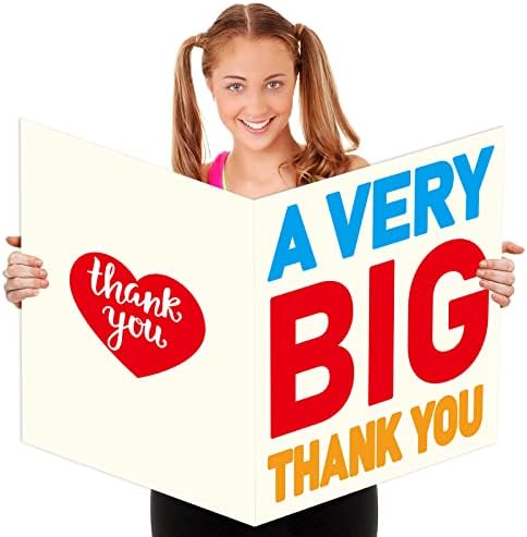 Amazon.com : A Very Big Thank You Jumbo Greeting Card with Envelope ...