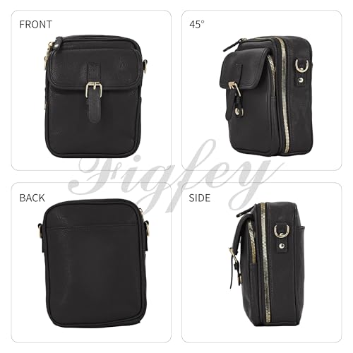 Leather Crossbody Bags for Women Travel Small Crossbody Purse Anti Theft Waterproof Bum Bag with Built in Wallet4