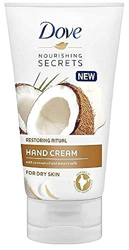 Dove Coconut Oil and Almond Milk Hand Cream 75 ml – [Pack of 2]