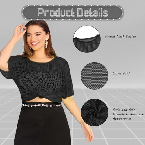 Aomig Disfraz Años 80, Accesorios Mujer de Ropa Años 80 Disfraz, Camiseta Años 80 Mujer Neón Accesorios Parte SuperiorRed, Disfraz Mujer Adecuado Fiesta Carnaval, Fiesta Cumpleaños, Halloween, Negro