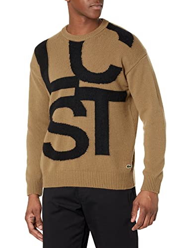 Lacoste Men's Long Sleeve Graphic Letters Sweater