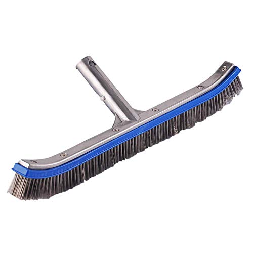CUHAWUDBA Stainless Steel 18 Inch Concrete Swimming Pool Wall and Floor Brush