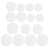 Cabilock 15 Stück Handgefertigte Runde Strickblätter aus Kunststoff für Selbstgemacht Wanddekorationen und Bunte Kreuzstichmuster Einfach Gestalten