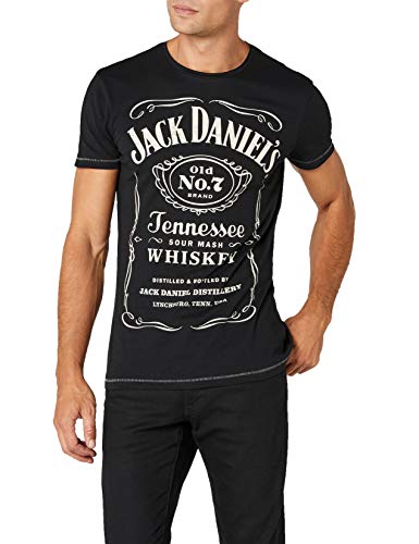 Image of JACK DANIELS BIO-TS011078JDS-M Classic Logo Men's T-Shirt (M, Black)