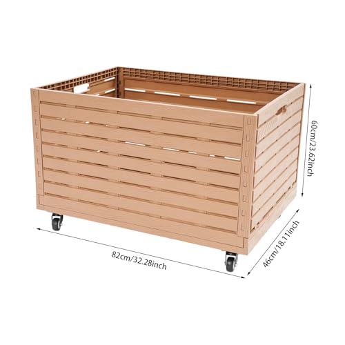 Set 2 Contenedores Plegables con Ruedas, Capacidad 440 lbs miniatura 4