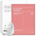Maschera Collagene Viso, Bio Collagen Real Deep Mask - 5 Pezzi - Idratazione Profonda & Effetto Lifting | Pelle Luminosa e Compatta per Tutti i Tipi di Pelle