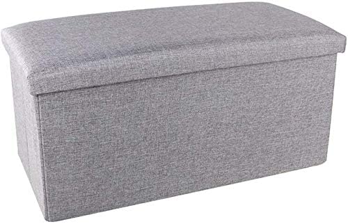 Coffre de rangement pliable en lin pour ranger les jouets d'enfants