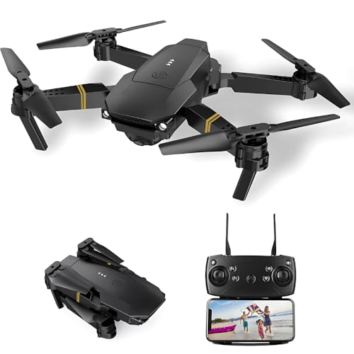 Mini Drone Pieghevole con Fotocamera 4K Ultra HD con Telecomando