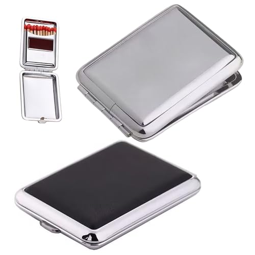 Cerillas impermeables en caja de acero inoxidable con placa de fricción duradera