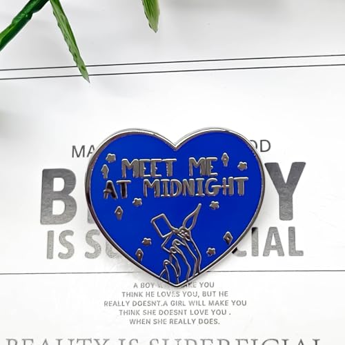 Image of Meet Me At Midnight Pin - Theme Series | Premium Enamel Pin - Statement Lapel Pin - Plated Badge for Clothing, Bags, Hats, Jackets, and Lanyards