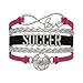 Soccer Gifts- Soccer Bracelet, Soccer Jewelry, Adjustable Soccer Charm Bracelet- Perfect Soccer Gifts for Girls
