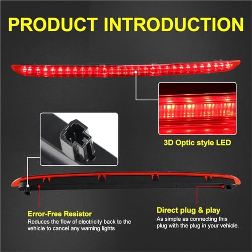 Troisième feu stop LED pour Audi A6 C6 Avant 2005-2011 noir