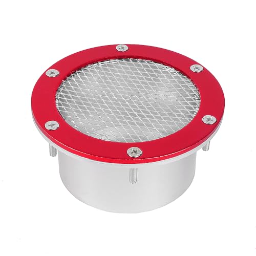 Image of BARTOO Bumper Intake Air Duct Vent Car Mesh Grille Inlet Cover, Racing Trim Hood Scoop Accessory Modification, Red