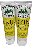Outdoor Hands Skin Therapy Cream – 3.4 oz Crack & Dry Skin Repair – Pharmacist-Formulated Healing Cream for Cracked, Chapped or Split Hands, Heels & Elbows - 2 pack