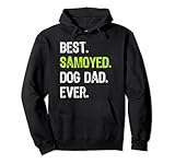 samoyed dog dad fathers day dog lovers felpa con cappuccio