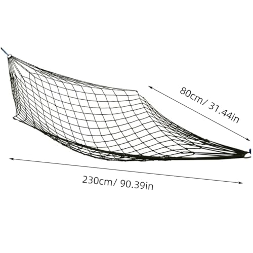 Supvox Seilhängematte aus Nylonnetz Tragbares Schlafnetz Wetterfeste Outdoor Hängematte mit 120 Kg Tragkraft Schnell Trocknend Leicht zu Transportieren für Camping Wandern Garten