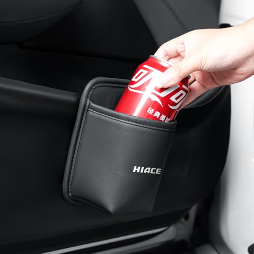 ハイエース 専用 ドリンクホルダー 車 カップボックス 小物入れ 車用 ゴミ箱 倒れない HIACE 新型ハイエース 200系 カスタムパーツ おしゃれ アクセサリー ドアポケット 後部座席用 シートポケット カー用品 便利グッズ 1個入り ブラック