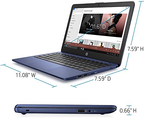 HP Stream 11 laptop, Intel Celeron N4000, 4GB RAM, 32GB eMMC miniatura 4