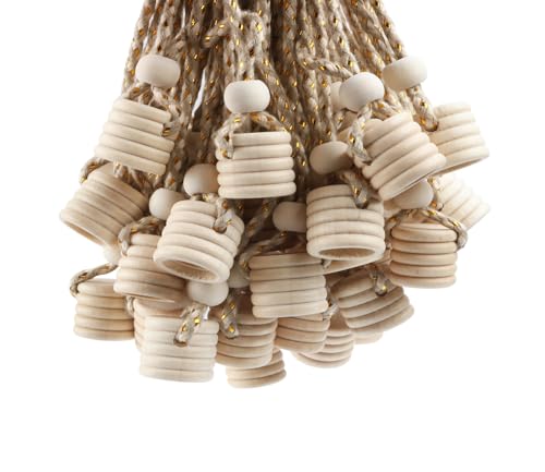 Image of 100 Pcs Car Air Freshener Perfume Bottle Replacement Caps With String Pendant Essential Oil Diffuser Replacement Lids Fragrance Aromatherapy Auto Ornaments Decor Accessories