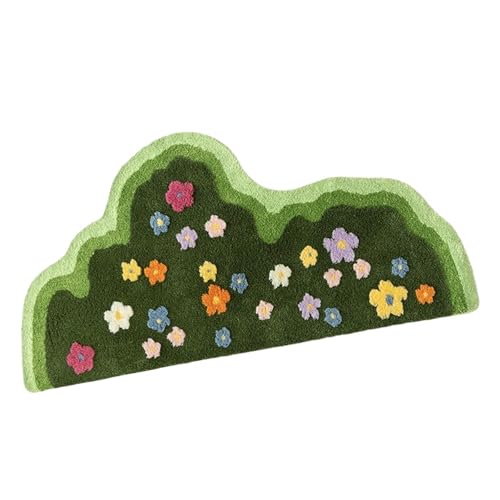 Tapis de sol moderne doux tapis botanique à motifs végétaux et fleurs